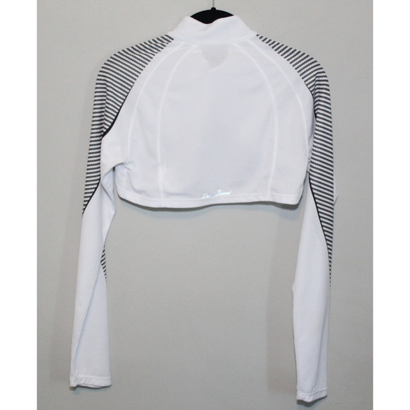 Pearl Izumi Women's Fly Intercool Shrug White Long Sleeve Zip Crop Top Large - Picture 7 of 12